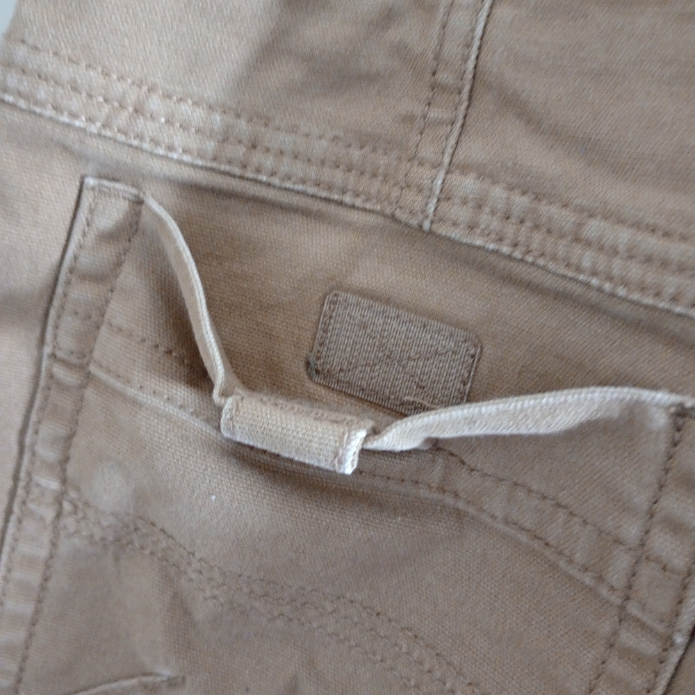 GH Bass Khaki Shorts Cotton Cargo Size 33 - Picture 3 of 9